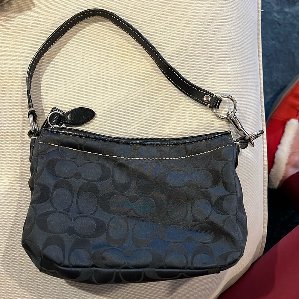 Coach black fabric purse. Great shape.